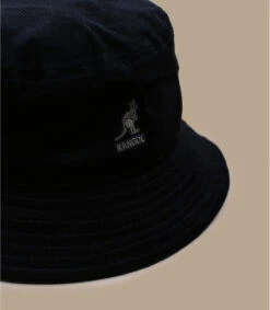 Kangol Cord Bucket Black -Monde Chapeau cord bucket black 2