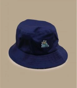 HUF Crown Reversible Bucket Navy Blazer 7 HUF Crown Reversible Bucket Navy Blazer -Monde Chapeau crown reversible bucket camel navy blazer 1