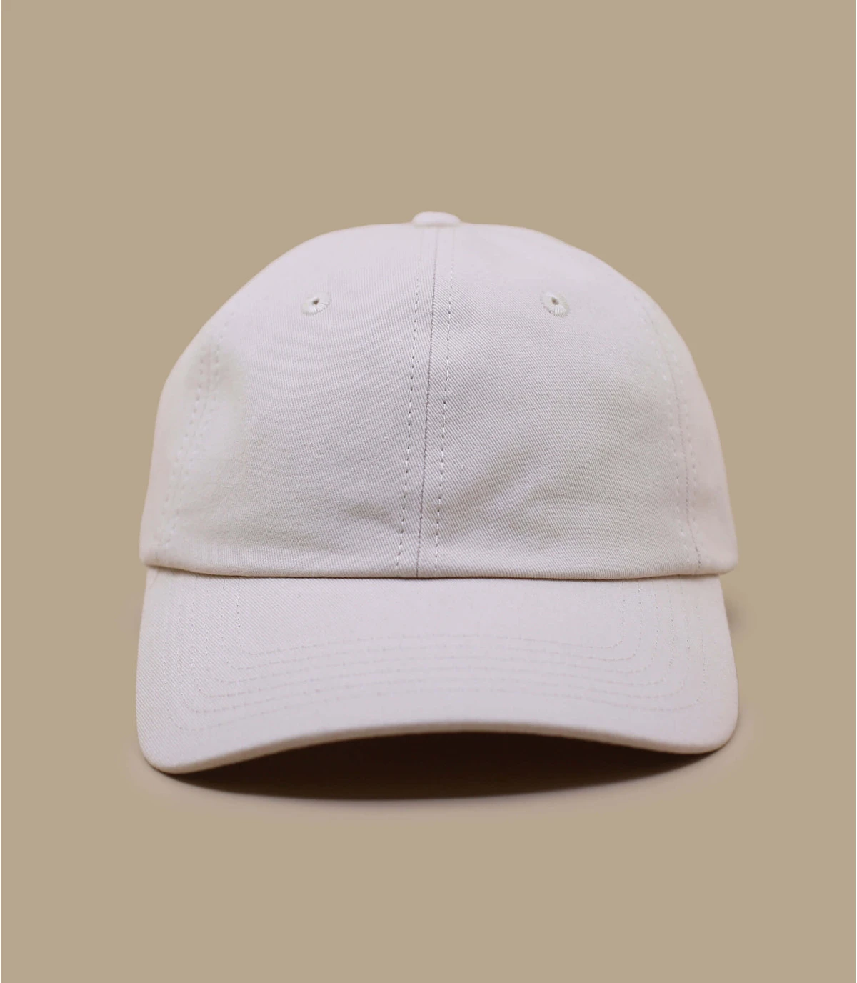Dad Hat Blank Beige Washed 4 Dad Hat Blank Beige Washed – Image 2