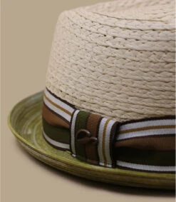 Diamond Raffia Green -Monde Chapeau diamond raffia green 3