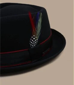 Stetson Diamond Woolfelt Cashmere Black -Monde Chapeau diamond woolfelt cashmere black 2