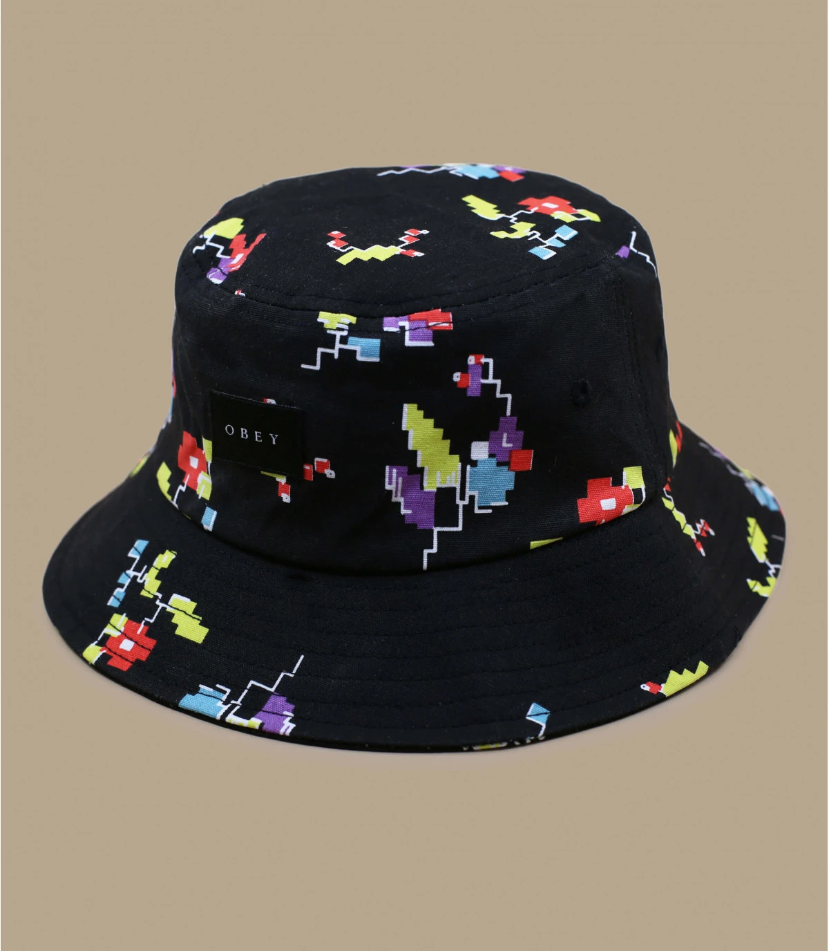 OBEY Digital Floral Bucket Black 4 OBEY Digital Floral Bucket Black – Image 2