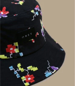 OBEY Digital Floral Bucket Black 8 OBEY Digital Floral Bucket Black -Monde Chapeau digital floral bucket black 2
