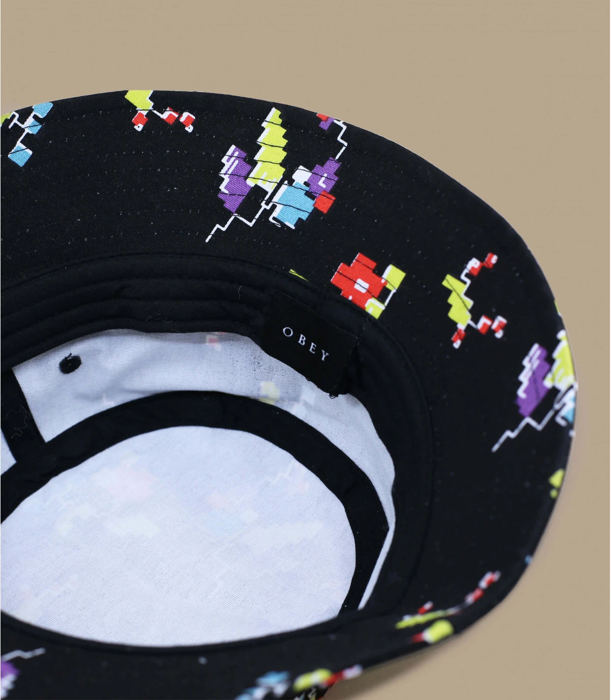 OBEY Digital Floral Bucket Black 6 OBEY Digital Floral Bucket Black – Image 4