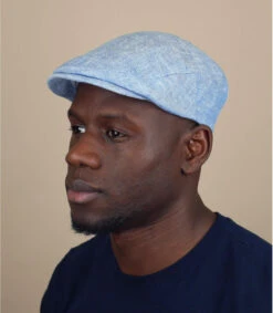 Stetson Driver Cap Linen Light Blue