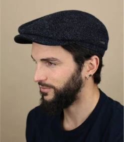 Stetson Driver Cap Wool Blue