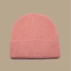 Engineered Knit Ribbed Beanie Blush 1 Engineered Knit Ribbed Beanie Blush -Monde Chapeau engineered knit ribbed beanie blush