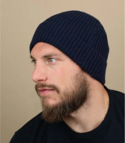Engineered Knit Ribbed Beanie Oxford Navy