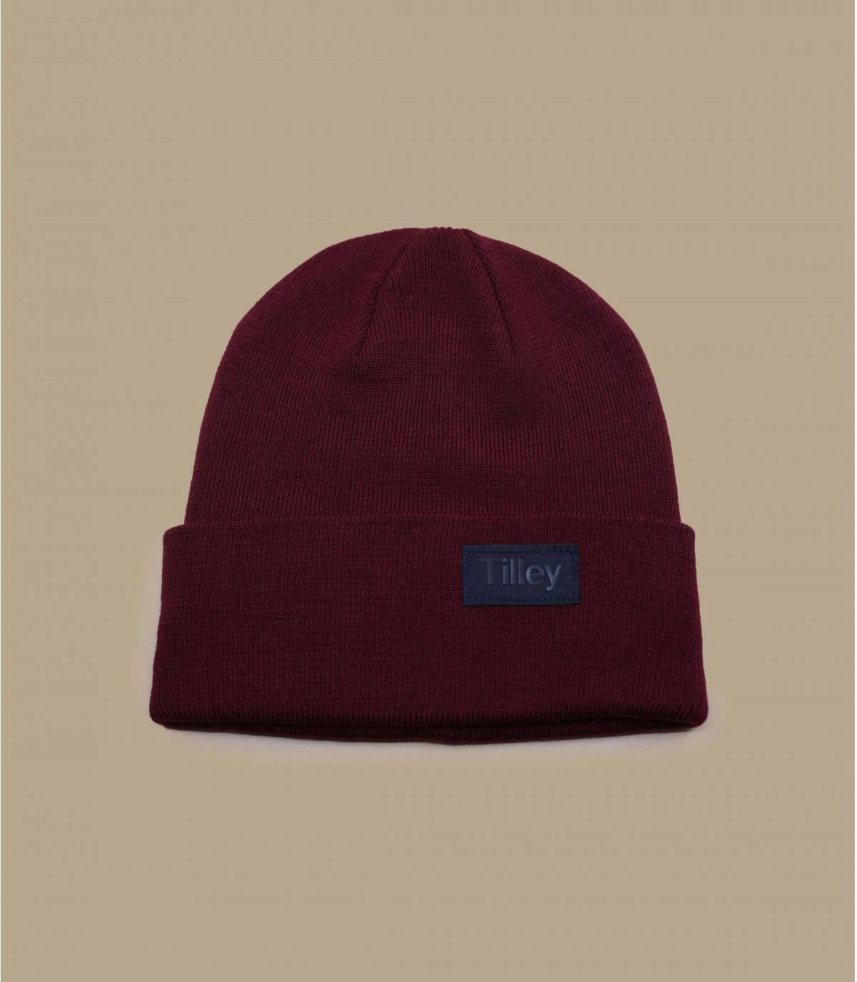 Tilley Extrafine Merino Wool Beanie Burgundy 4 Tilley Extrafine Merino Wool Beanie Burgundy – Image 2