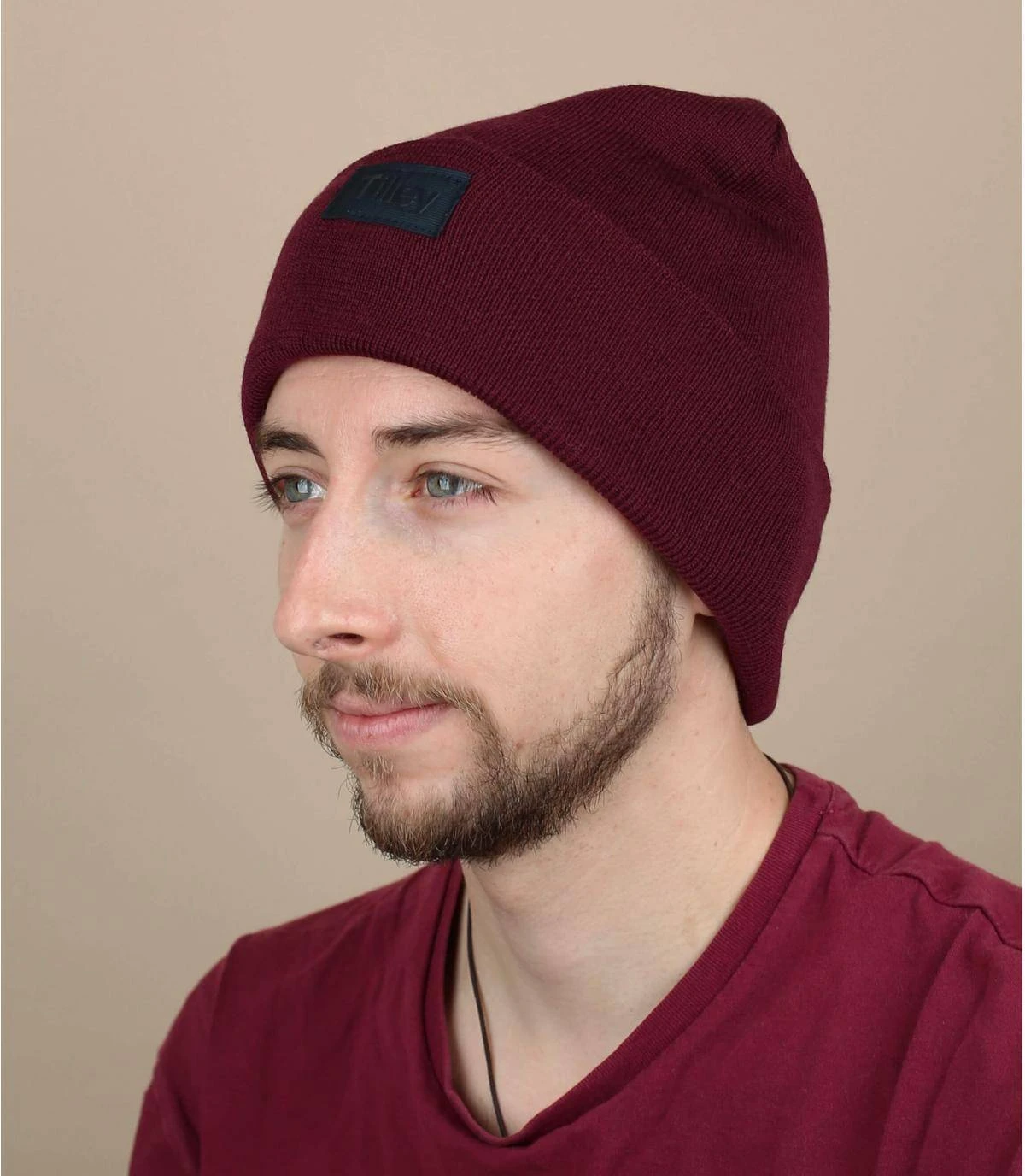 Tilley Extrafine Merino Wool Beanie Burgundy 3 Tilley Extrafine Merino Wool Beanie Burgundy