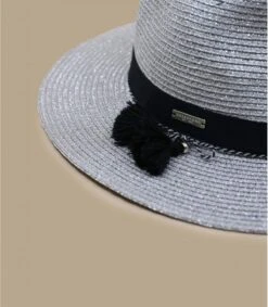Seeberger Fedora In Shiny Braid Light Grey 7 Seeberger Fedora In Shiny Braid Light Grey -Monde Chapeau fedora in shiny braid light grey