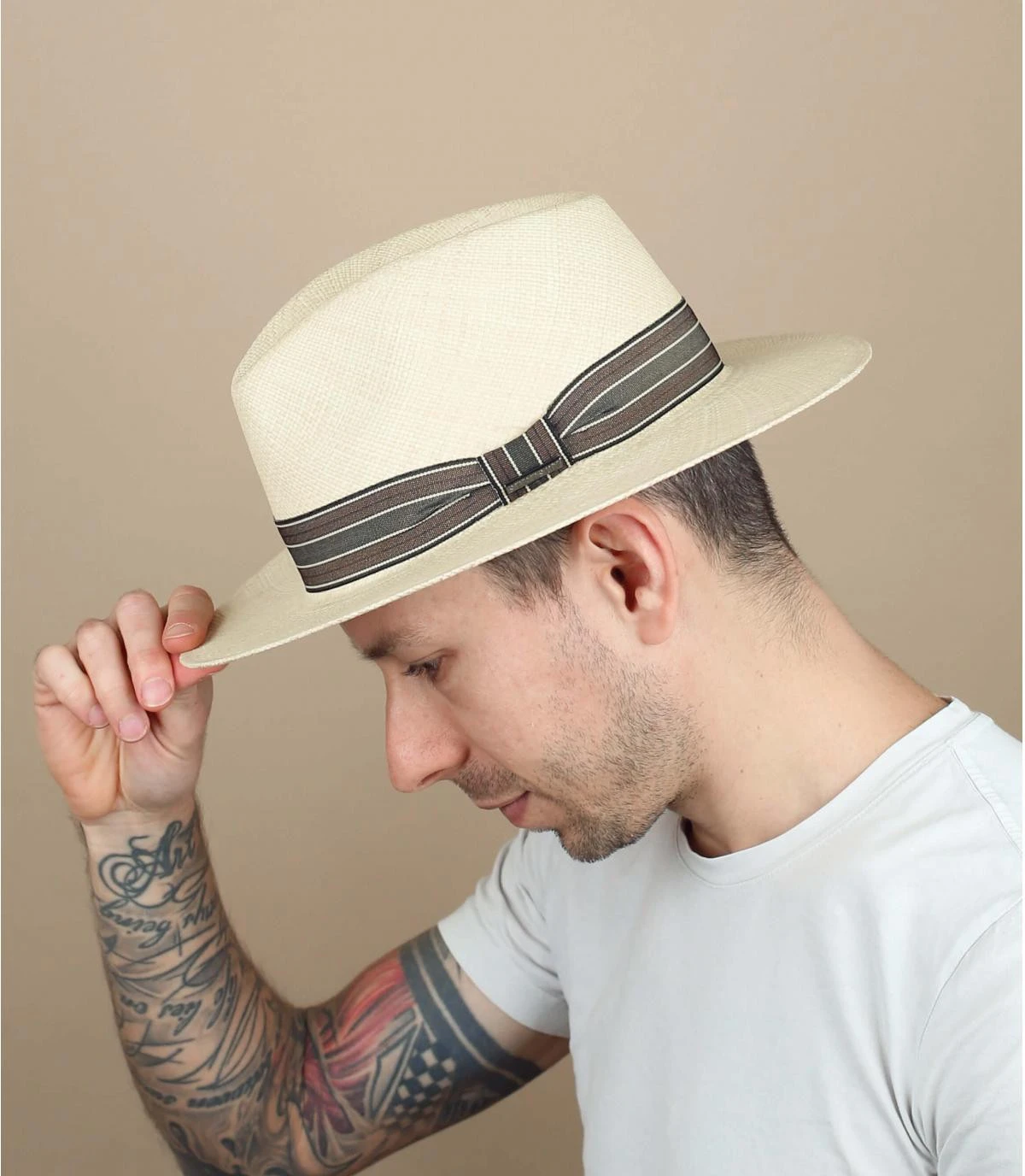 Stetson Fedora Panama Natural 3 Stetson Fedora Panama Natural