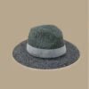 Seeberger Fedora Stripe Design Khaki Black -Monde Chapeau fedora stripe design khaki black