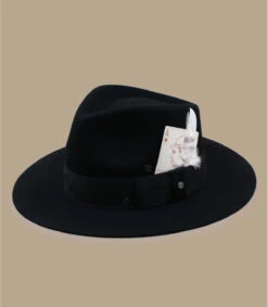 Stetson Fedora Woolfelt Black 9 Stetson Fedora Woolfelt Black -Monde Chapeau fedora woolfelt black 1