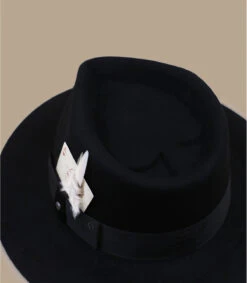 Stetson Fedora Woolfelt Black 11 Stetson Fedora Woolfelt Black -Monde Chapeau fedora woolfelt black 3