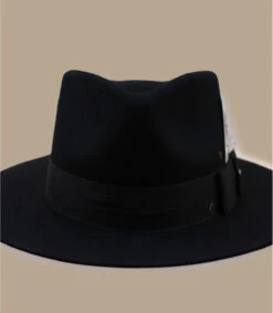 Stetson Fedora Woolfelt Black 12 Stetson Fedora Woolfelt Black -Monde Chapeau fedora woolfelt black 4