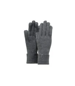 Barts Fine Knitted Gloves Dark Heather -Monde Chapeau fine knitted gloves dark heatherGants20femme20gris