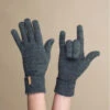 Barts Fine Knitted Gloves Dark Heather 2 Barts Fine Knitted Gloves Dark Heather -Monde Chapeau fine knitted gloves dark heatherGants20femme20gris20Fine20knitted20gloves20dark20heather