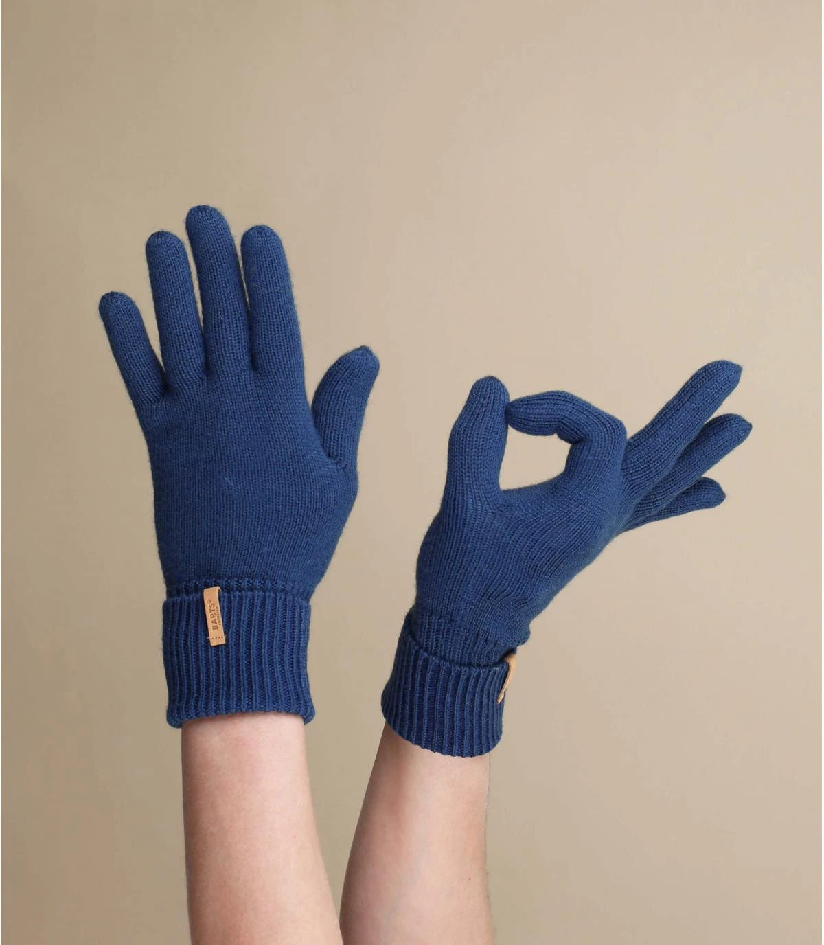 Barts Fine Knitted Gloves Navy 3 Barts Fine Knitted Gloves Navy