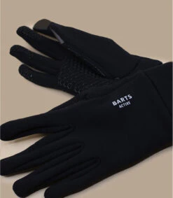 Barts Powerstretch Touch Gloves Black -Monde Chapeau fine knitted touch gloves black 2