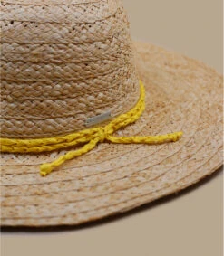 Seeberger Floppy Flower Hand Stich Natural Honey -Monde Chapeau floppy flower hand stich natural honey 2