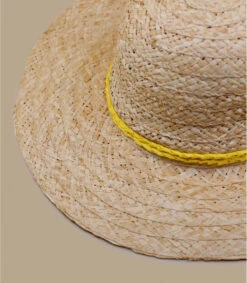 Seeberger Floppy Flower Hand Stich Natural Honey -Monde Chapeau floppy flower hand stich natural honey 3