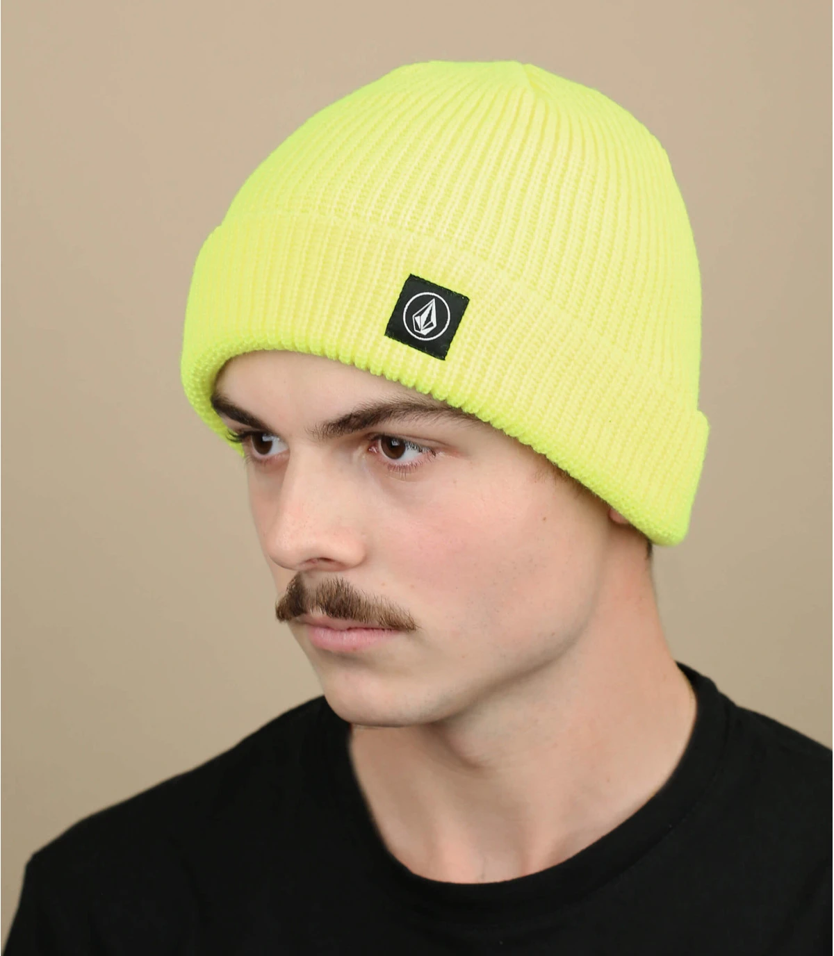Volcom Full Stone Beanie Yellow 3 Volcom Full Stone Beanie Yellow