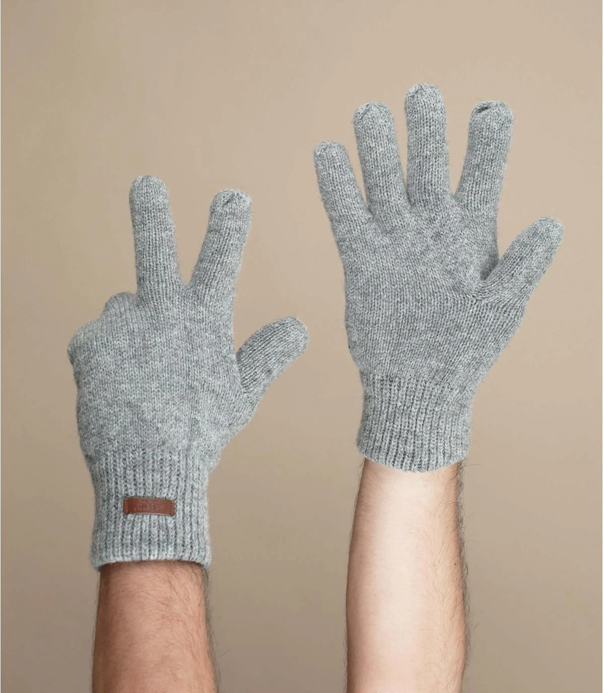 Barts Haakon Gloves Heather Grey 3 Barts Haakon Gloves Heather Grey