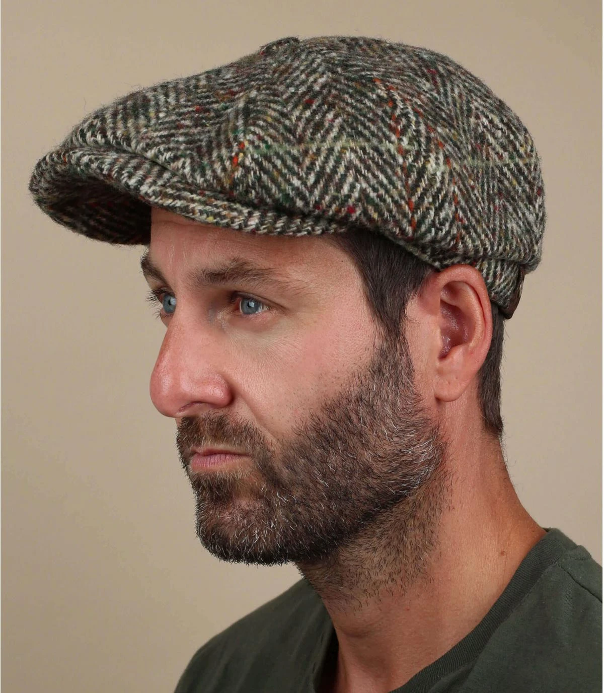 Stetson Hatteras Herringbone Beige Olive 3 Stetson Hatteras Herringbone Beige Olive