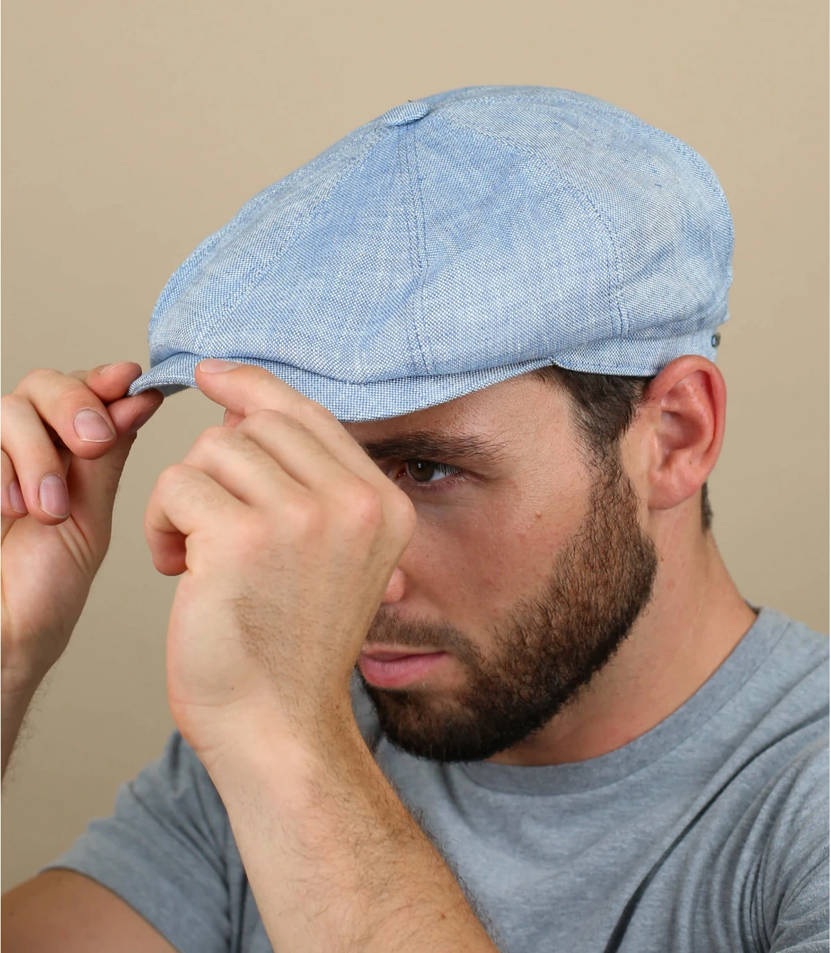 Stetson Hatteras Linen Light Blue 3 Stetson Hatteras Linen Light Blue