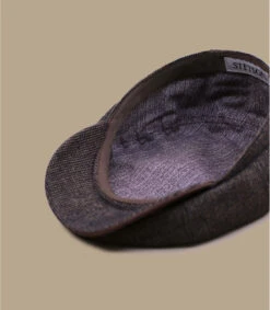 Stetson Hatteras Wool Cotton Brown Blue -Monde Chapeau hatteras wool cotton brown blue 2