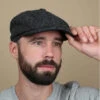 Stetson Hatteras Wool Grey -Monde Chapeau hatteras wool greycasquette20gavroche20laine20Shetlan20Hatteras20Wool20grey