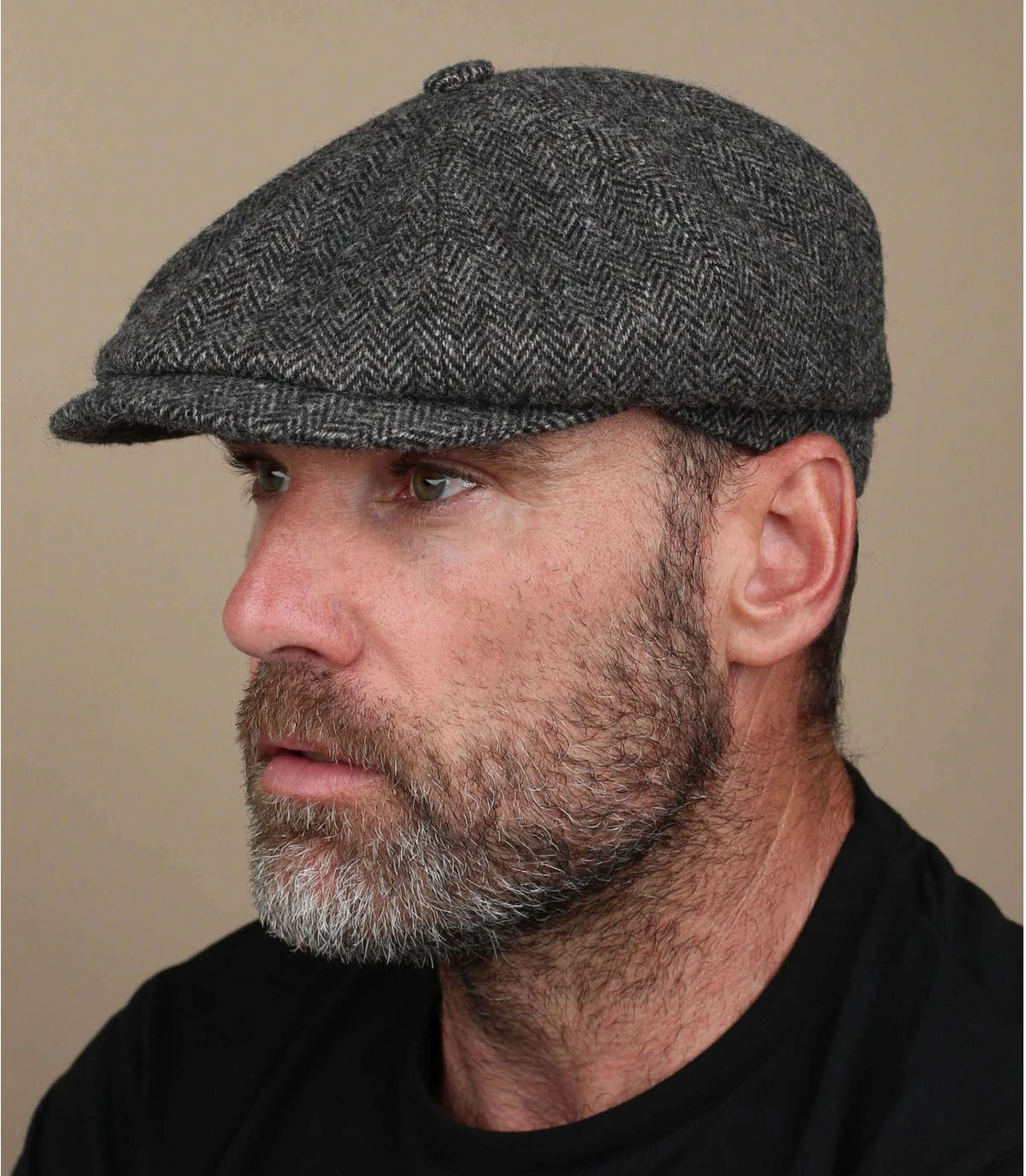 Stetson Hatteras Woolrich Grise Foncée 3 Stetson Hatteras Woolrich Grise Foncée