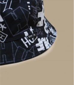 HUF Haze Bucket Black 9 HUF Haze Bucket Black -Monde Chapeau haze bucket blackBob20Huf20noir