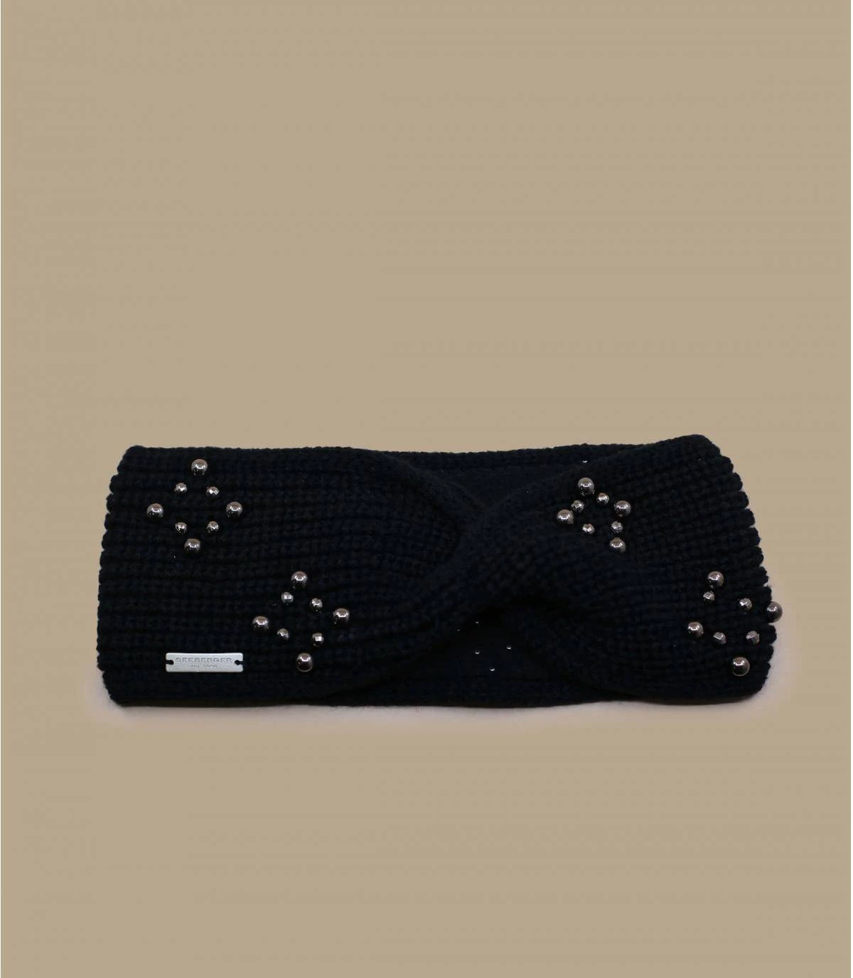 Seeberger Headband With Pearl Black 3 Seeberger Headband With Pearl Black