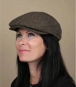 Brixton Hooligan Brown Kaki Herringbone Wm