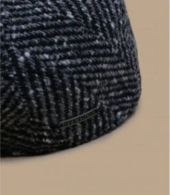Stetson Ivy Cap Herringbone Black White -Monde Chapeau ivy cap herringbone black whiteIvy20Cap20Herringbone20black20white20Stetson