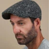 Stetson Ivy Cap Herringbone Black White 2 Stetson Ivy Cap Herringbone Black White -Monde Chapeau ivy cap herringbone black whiteberet20laine20noir20blanc20Ivy20Cap20Herringbone20black20white