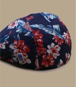 Stetson Ivy Cap Linen Floral Navy -Monde Chapeau ivy cap linen floral navy 2