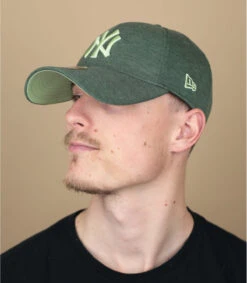 NEW ERA Jersey Ess 9Forty NY Olive Green