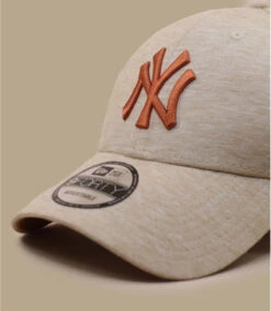 NEW ERA Jersey Ess 9Forty NY Stone Toffee -Monde Chapeau jersey ess 9forty ny stone toffee 2