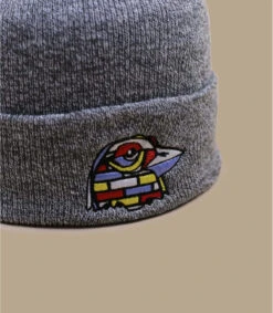 Keim Street Bird Beanie Heather Grey 8 Keim Street Bird Beanie Heather Grey -Monde Chapeau keim street bird beanie heather grey 2