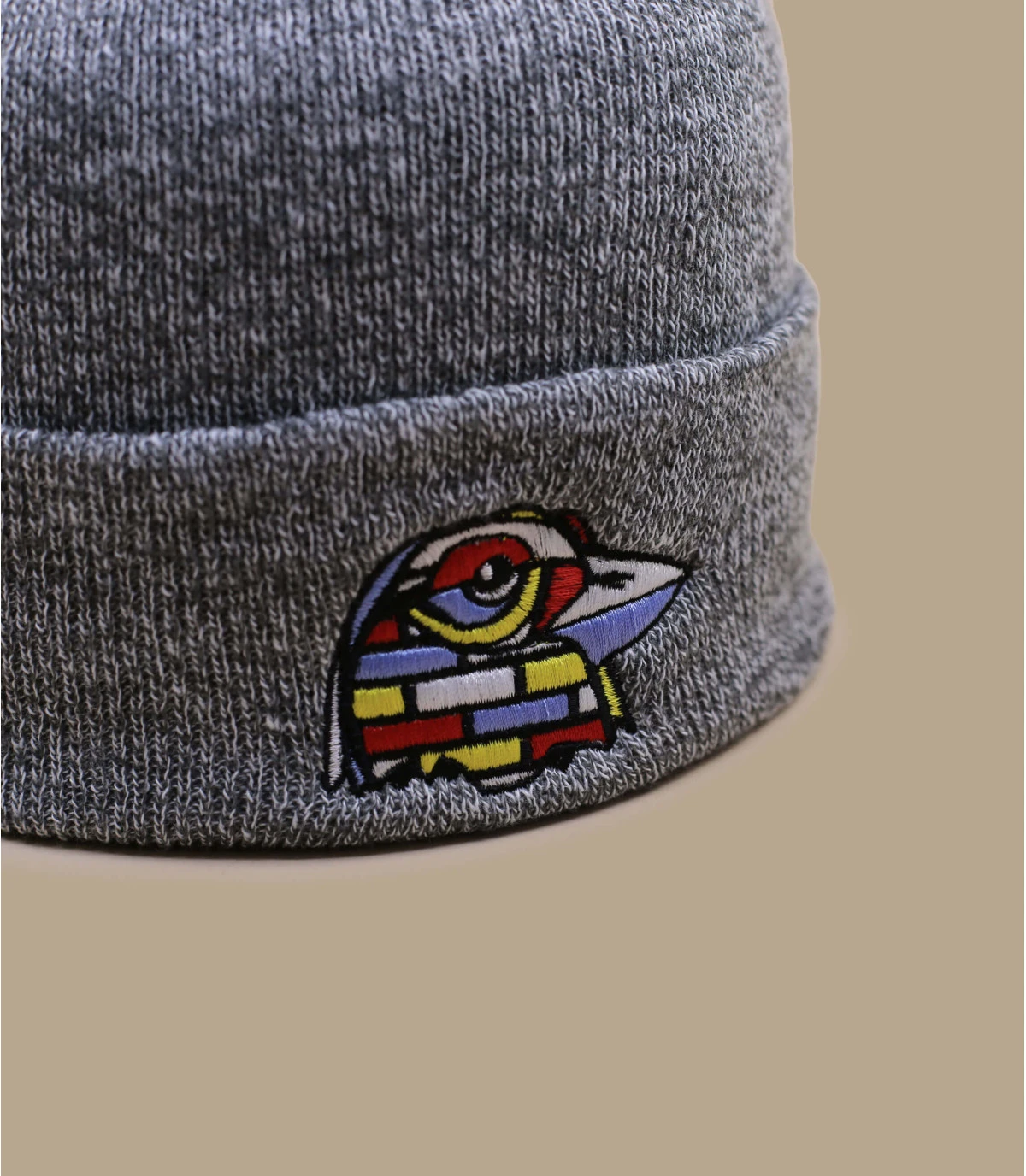 Keim Street Bird Beanie Heather Grey 5 Keim Street Bird Beanie Heather Grey – Image 3