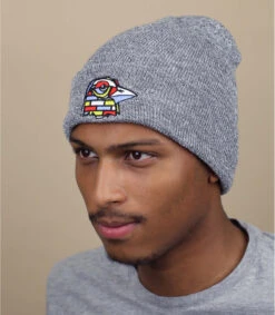 Keim Street Bird Beanie Heather Grey