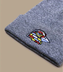 Keim Street Bird Beanie Heather Grey 9 Keim Street Bird Beanie Heather Grey -Monde Chapeau keim street bird beanie heather grey 3
