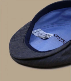Stetson Kent Cotton Linen Blue Strips -Monde Chapeau kent cotton linen blue strips 3