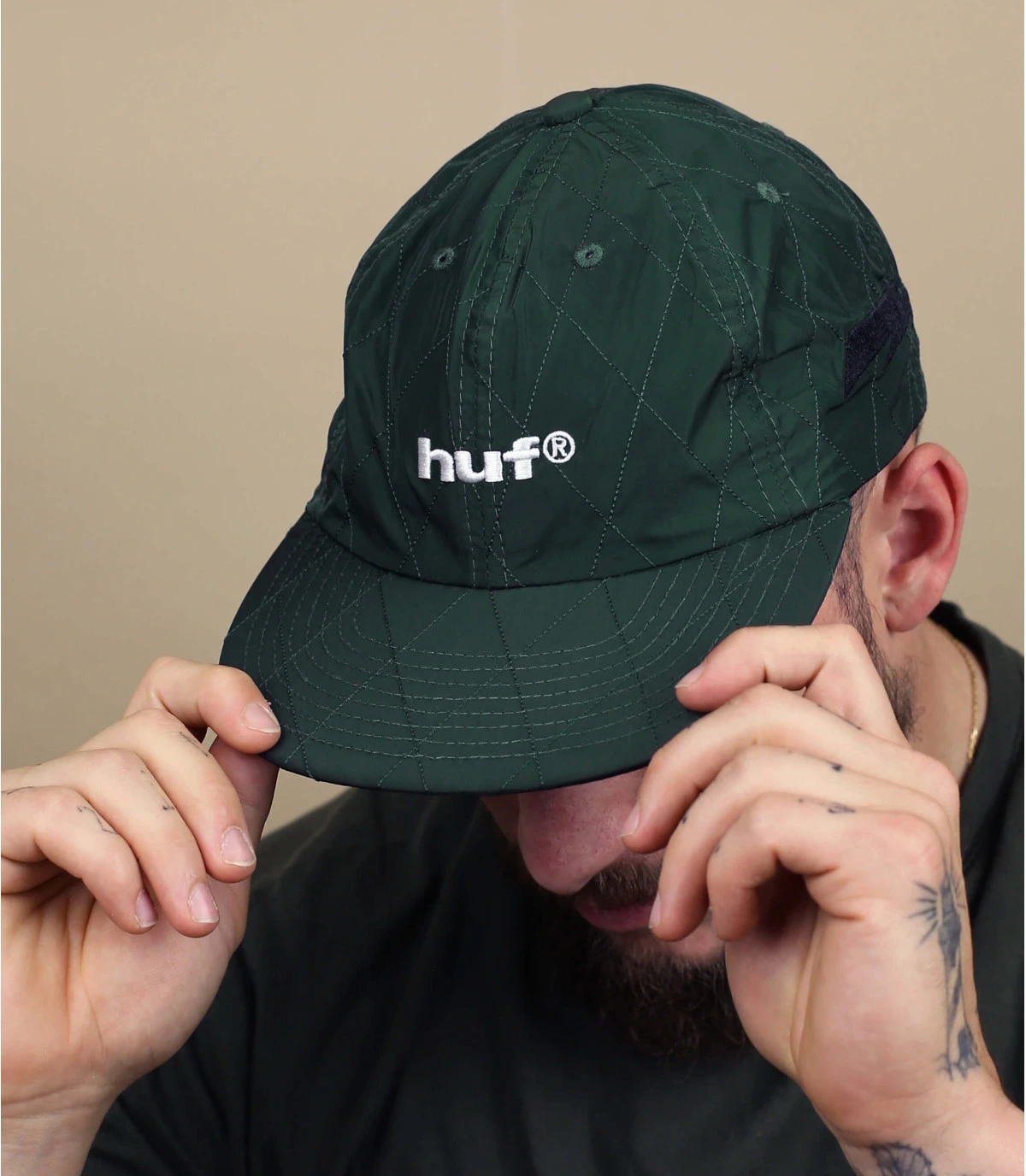 HUF Lightning Quilted Forest Green 3 HUF Lightning Quilted Forest Green