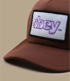 OBEY Marked Trucker Sepia -Monde Chapeau marked trucker sepia 2