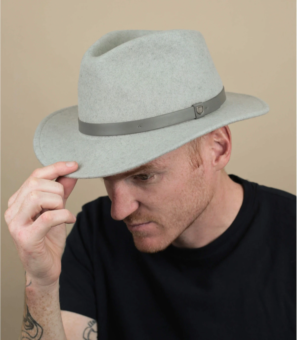 Brixton Messer Light Heather Grey 3 Brixton Messer Light Heather Grey