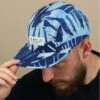 Monoprint 5 Panel Blue -Monde Chapeau monoprint 5 panel blue